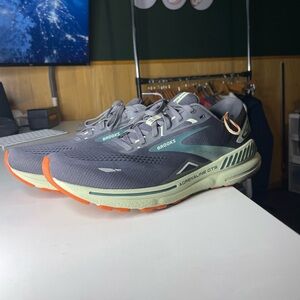 Brooks Men's Adrenaline GTS 23 men’s 11 D running shoes Ebony/Smoke Green/Clay